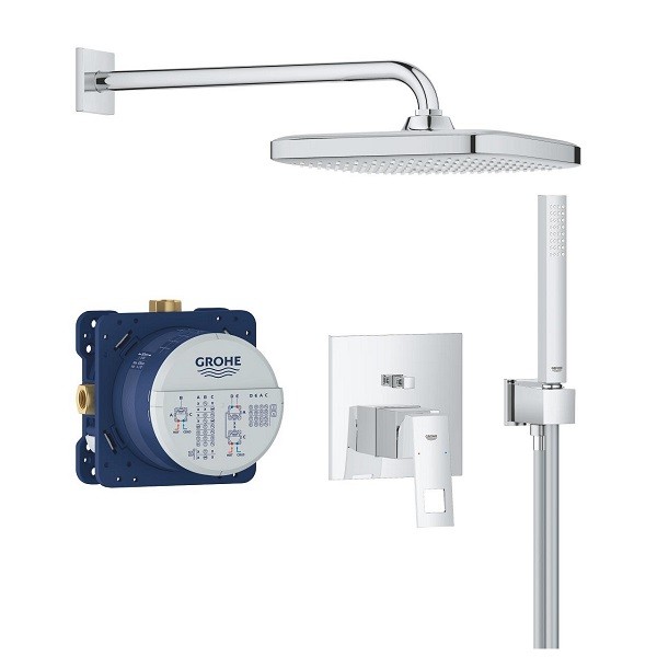 GROHE Professional Eurocube set sprchový podomietkový s hlavovou sprchou Tempesta 250 Cube, ručná sprcha 1 jet chróm 25289000