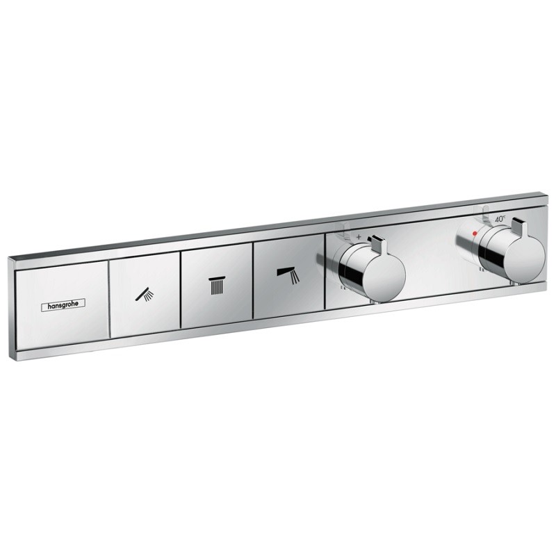 Hansgrohe RainSelect termostatická sprchová batéria pre 3 spotrebiče k telesu pod omietku, chróm, 15381000