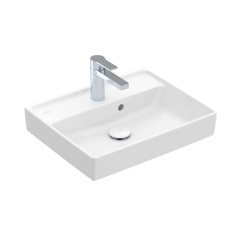 VILLEROY & BOCH Collaro umývadielko 500x400 mm, s prepadom, 1 otvor na batériu, alpská biela 43345001