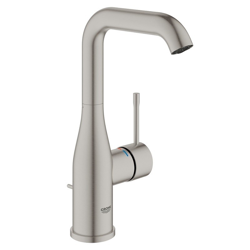 GROHE Essence umývadlová batéria L, s výpusťou, supersteel 32628DC1